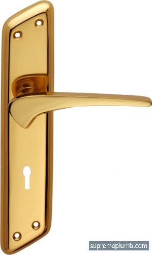 Jupiter Lever Lock Polished Brass